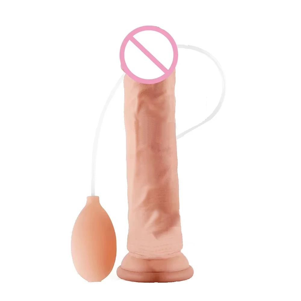 Realistic Penis Spray Water Dildo Soft Ejaculation Cock with Ball Adult Sex Toys for Women Masturbator Pussy Fake Penis Dildos