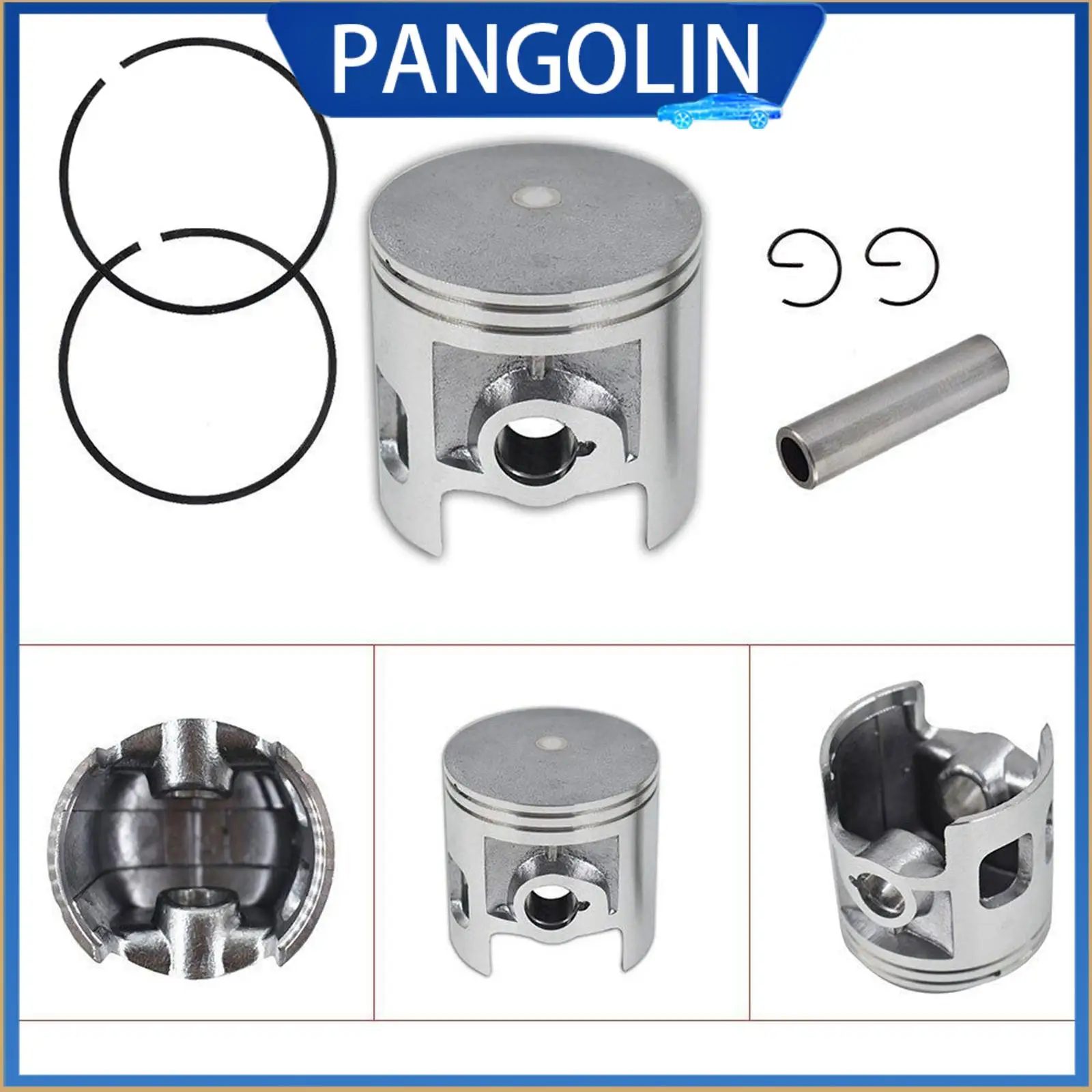 

PANGOLIN Motor Piston 66mm Bore 69.5mm Height Rings Lightweight and Durable Piston Rings Kit for Yamaha DT 175 YT175(66 mm DIA)