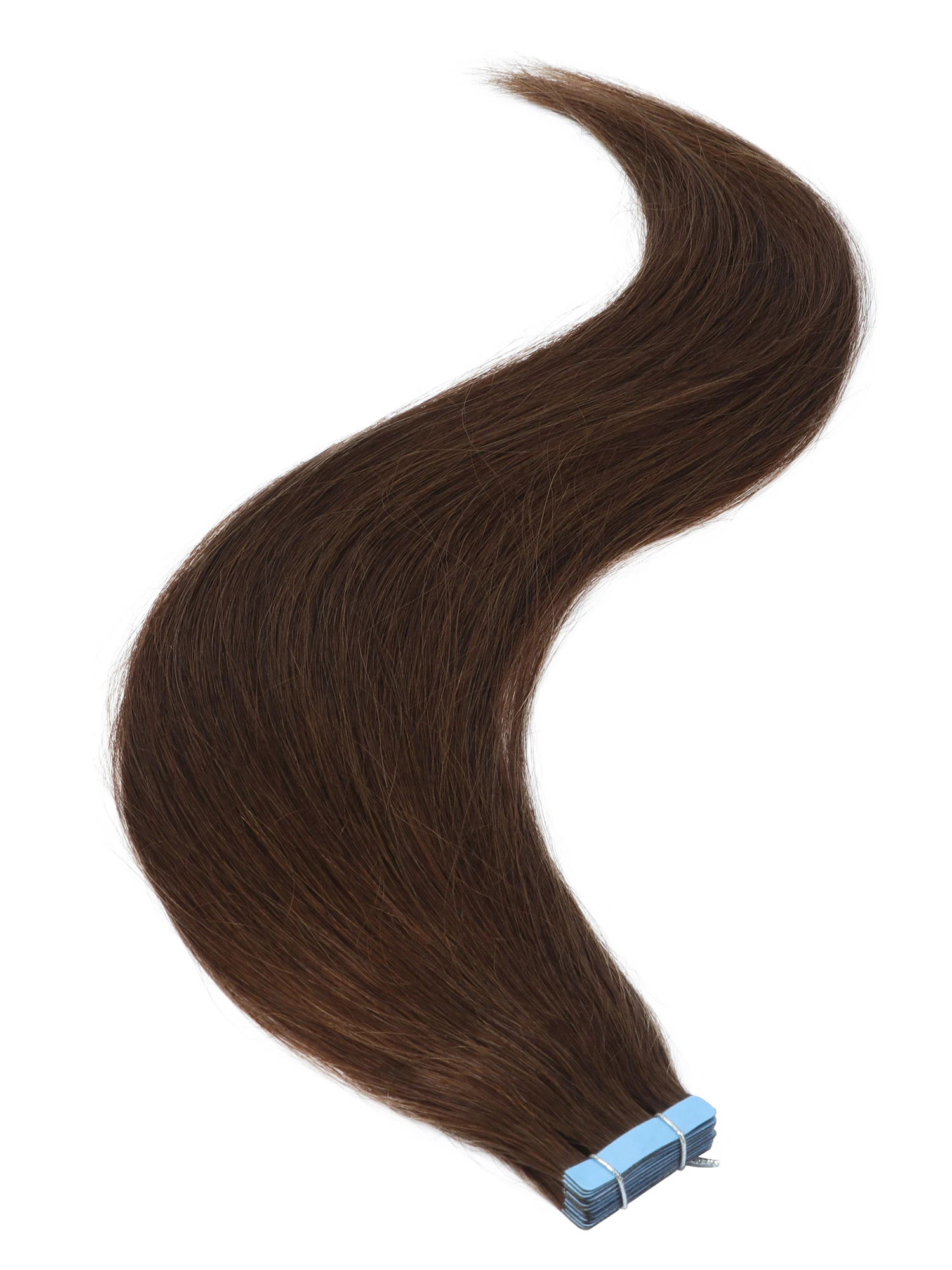 20 Stück Nahtlose Tape-in Haarverlängerungen Echthaar Glatt Klebeverlängerungen Remy Echthaar Extensions 30g/Packung 16 Zoll