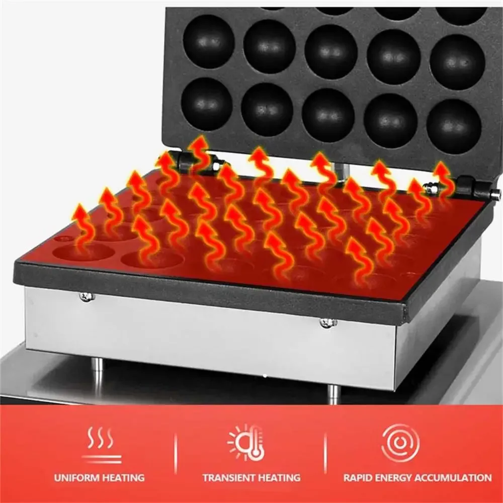 Коммерческая электрическая вафельница, блинная машина, электрический нагрев, кухонная машина для закусок