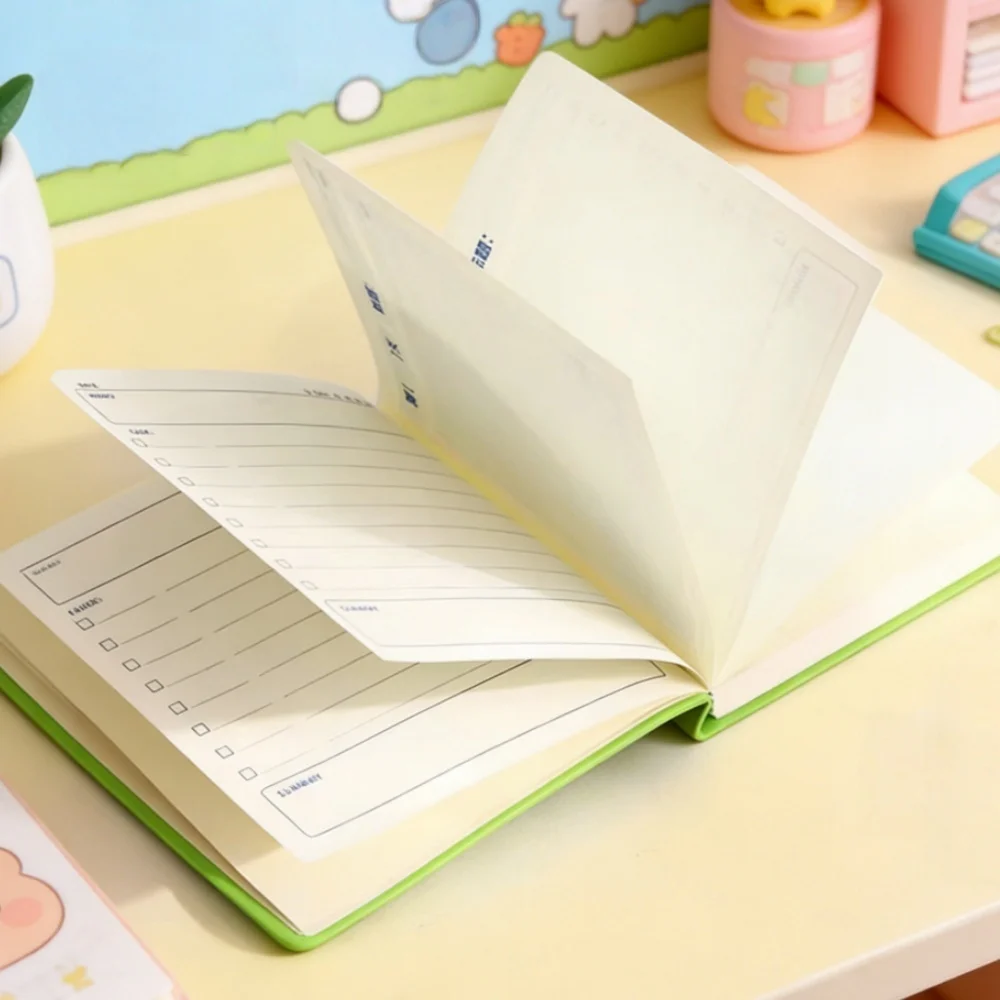 100 Days Planner Notebook 200 Pages Square Journal 10.5cm Light Blue Hardcover Daily Habit Tracker for Students Adults
