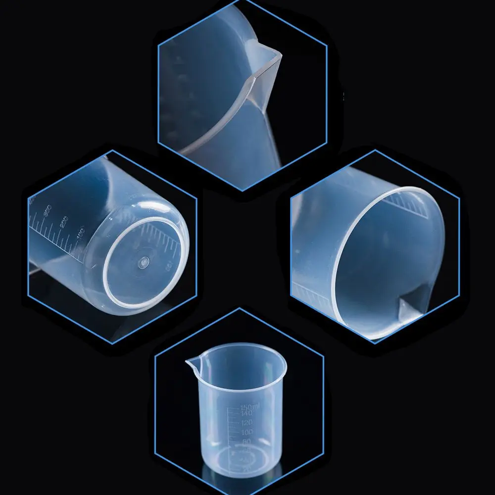 Plastic Waterfles Meetinstrument Gegradueerde Cup Bakbenodigdheden Vloeibare Kan Laboratoriumbeker Transparante Mok Maatbeker