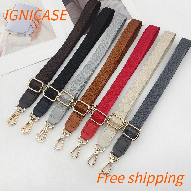 IGNICASE Bag Shoulder Strap Crossbody Shoulder Versatile Canvas Bag Strap Replacement Adjustable Long Strap Bag Accessories New