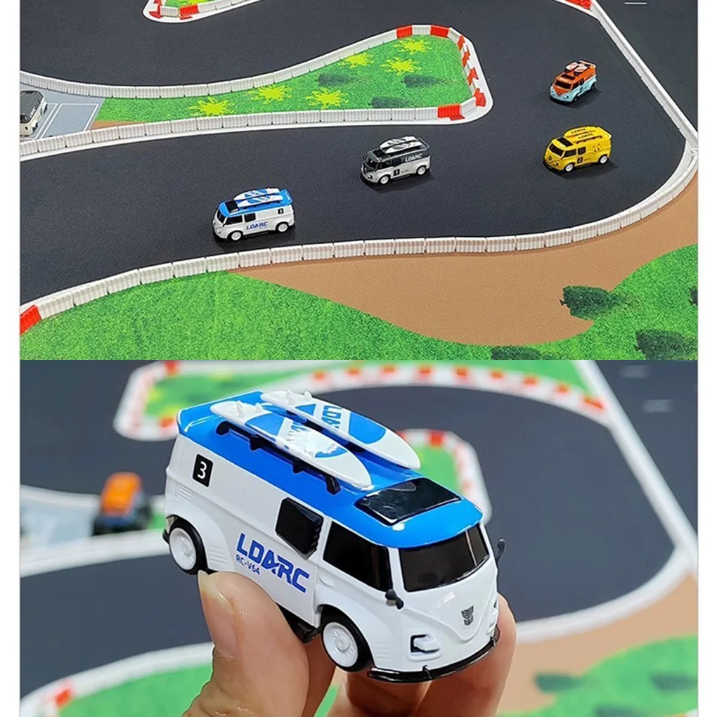 LDARC V64 1/64 RTR Fernbedienung Auto Mini Micro Simulation RC Modell Brot Rennwagen 2,4 GHz Tabletop Bus Fahrzeug Erwachsene kind Spielzeug