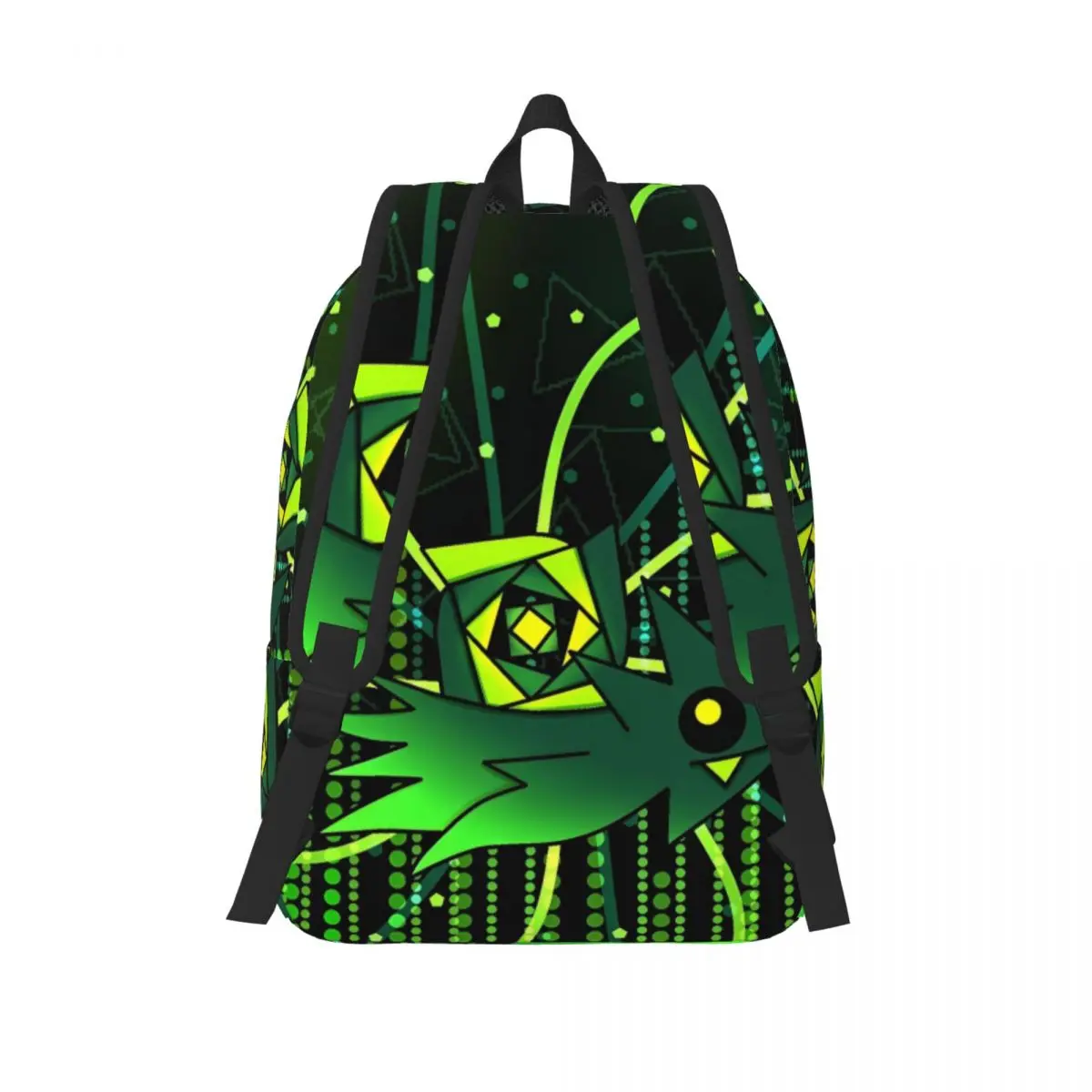 Geometry Cube Gaming Dash Backpack for Men Women Fashion High School Work Daypack Laptop Canvas Bags Lightweight