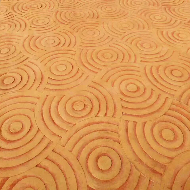 Fan Shaped Concrete Mold Stamps Compression Mold Material for Cement Pavement Printing Construction Fan Shaped Stone Pattern
