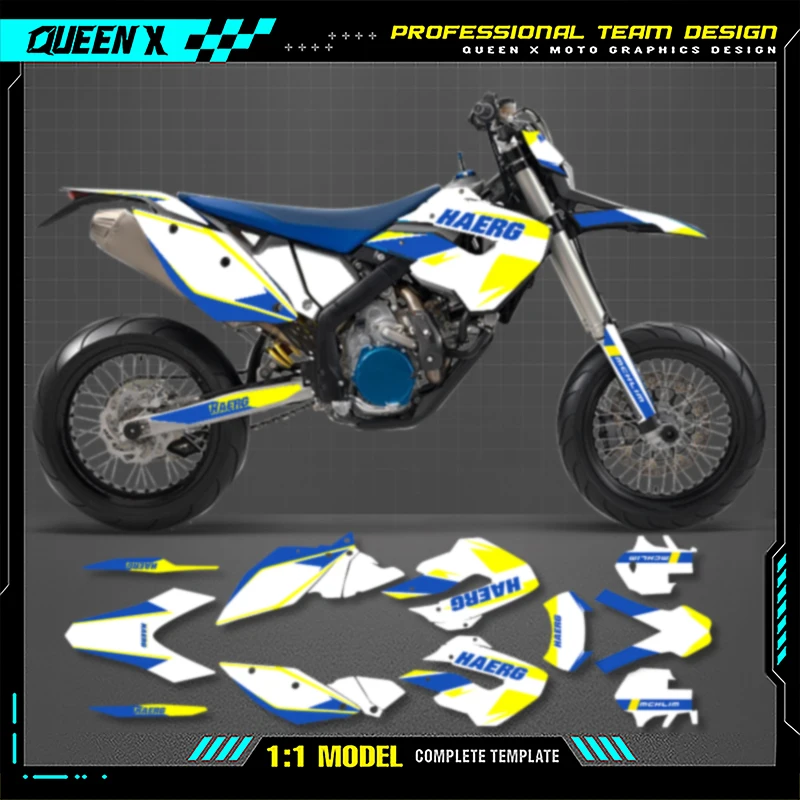 

Queen X MOTOR Custom Full Set Motorcycle Graphics Decals Stickers Kit For Husaberg FE 390 450 570 2009 2010 2011 2012