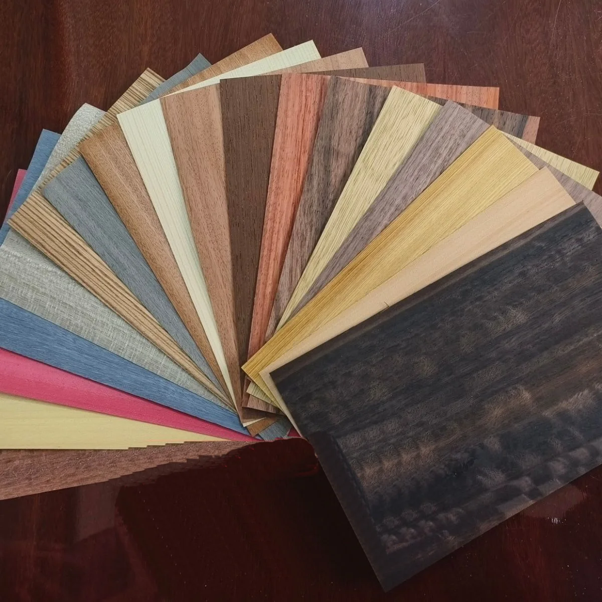 Ayous Koto Limba Table Tennis Blade Wood Veneer Sheet Face Core Material Wooden Skin for Ping Pong Racket DIY