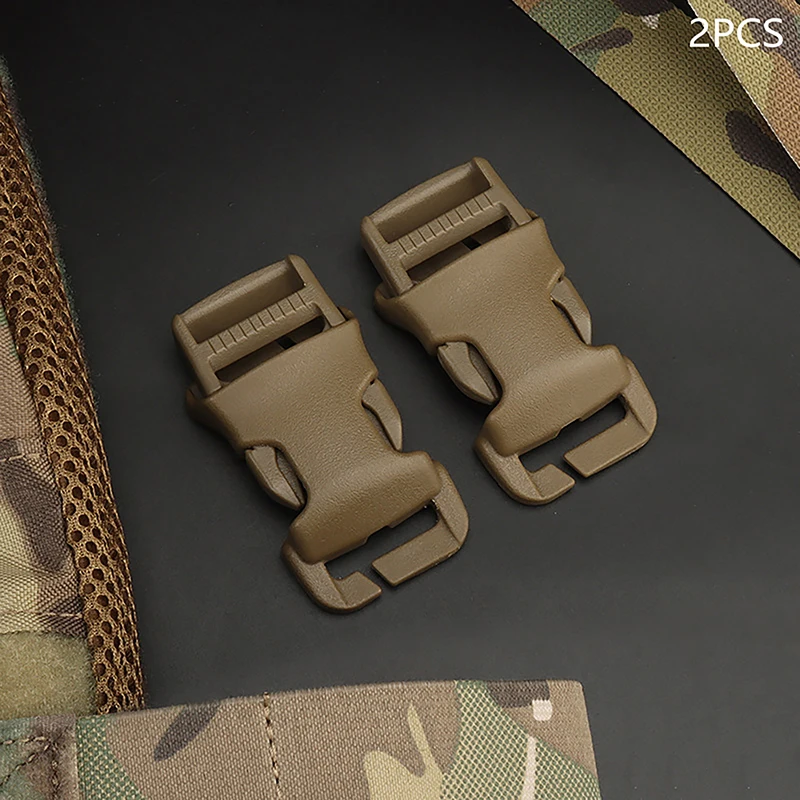 2Pcs Buckles Side Release Buckle Quick Attach Surface Mount CS Hunting Gear Airsoft Vest Modular Attachment Point