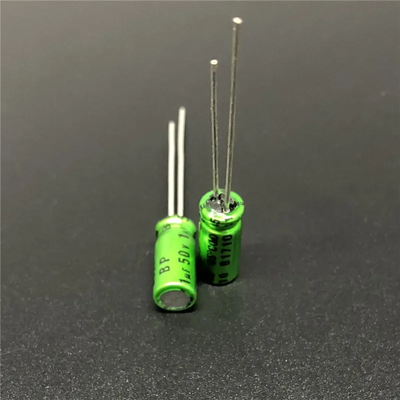 10Pcs/100Pcs 1uF 50V NICHICON Muse BP 5x11mm 50V1uF Top Grade Bipolar Audio Capacitor copper pins HiFi DIY