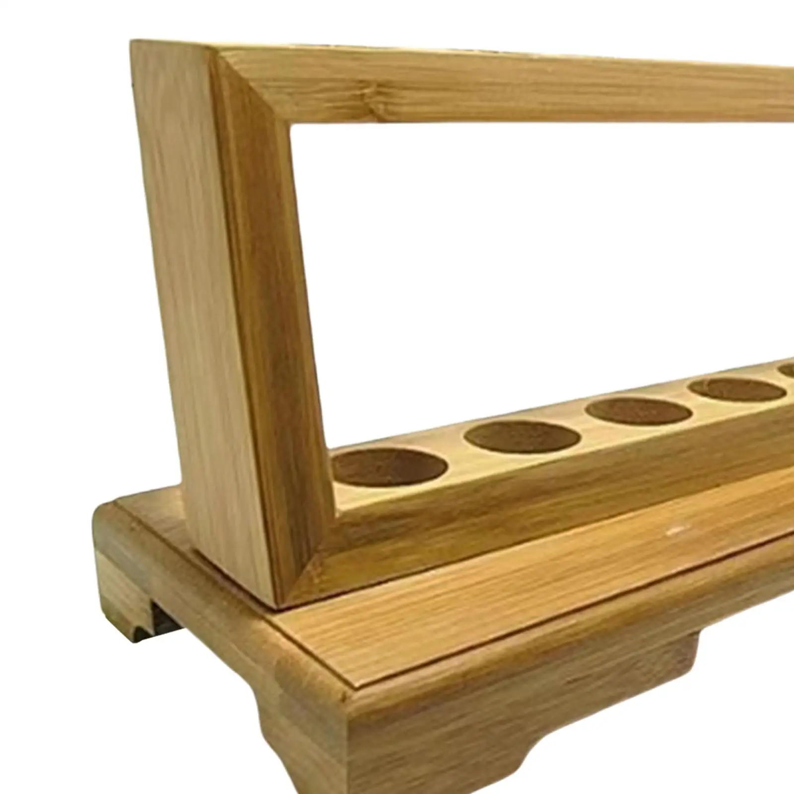 Incense Stick Tube Holder Display Stand Wood 8 Holes Incense Tube Stand Ornaments Stand for Flower Tea Leaves Dried Fruits