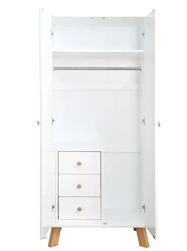 

#c Kids Nursery Room Furniture Set Baby Cot Wardrobe Cabinet