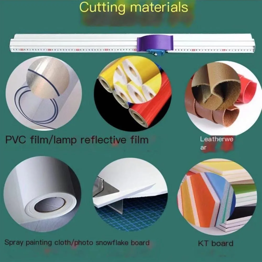 Manual Sliding KT Board Trimmer with Ruler, PET Cutter for Photo Paper and Adhesive Car Sticker Paper Cuttin
