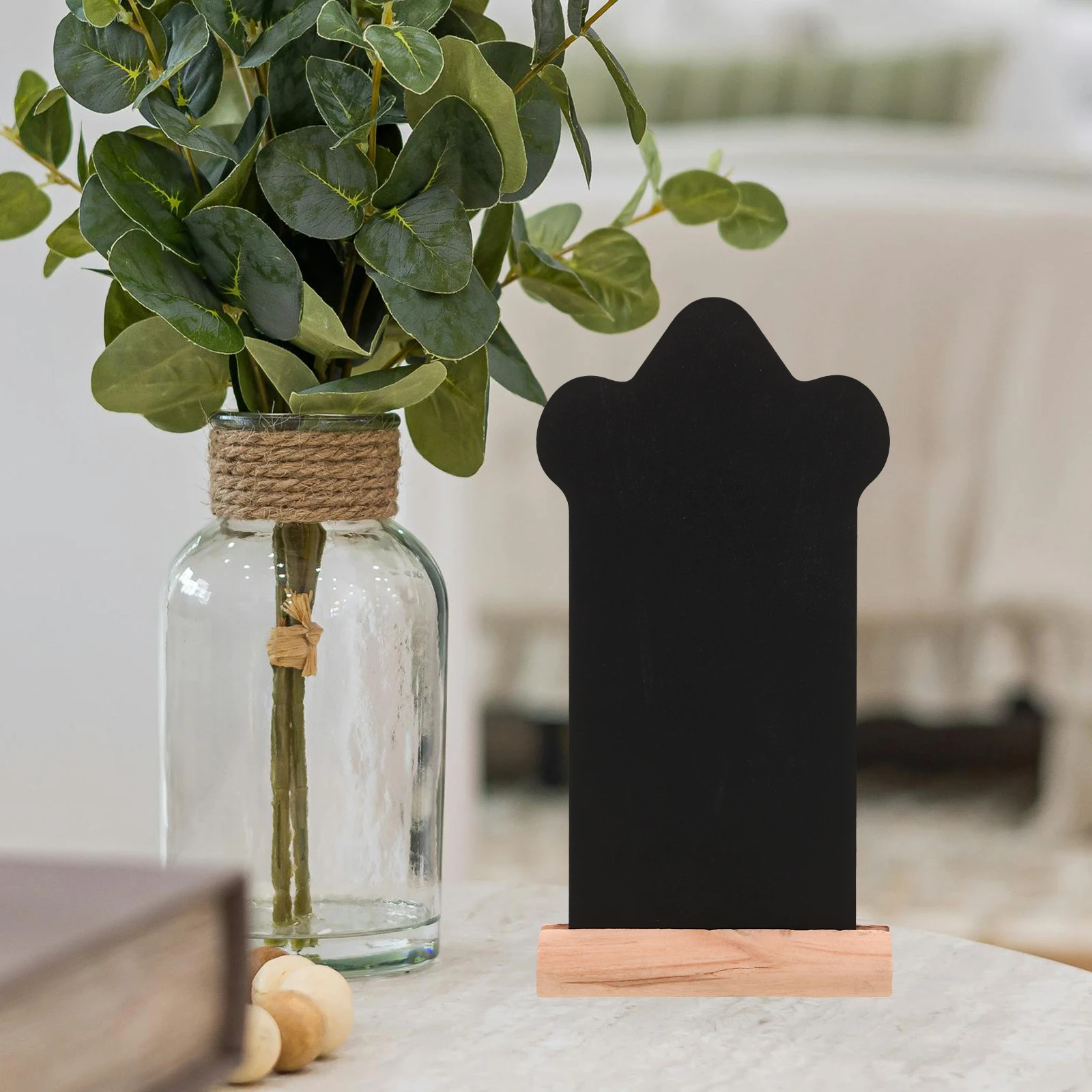 

6pcs Wooden Mini Chalkboard Signs Double Sided Message Boards For Buffet Food Labels Wedding Table Decoration Event Supplies