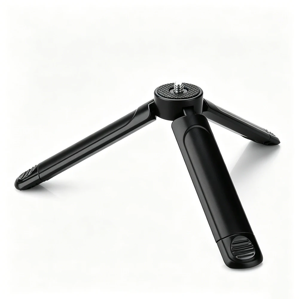 Extendable Mini Tripod Stand 2-Level Adjustable Height 1/4