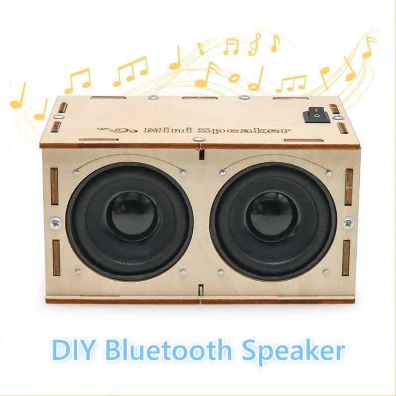 Drewniane puzzle DIY Elektroniczny wzmacniacz dźwięku DIY Głośnik Bluetooth DIY Zabawki naukowe dla dzieci do edukacji