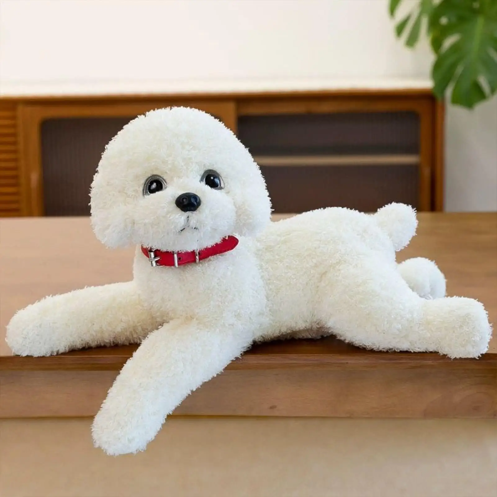 

Stuffed Dog Doll 48cm Soothing Cuddle Plush Animal Soft Dog Stuffed Animal for Home College Dorm Car Interior Apartment Living