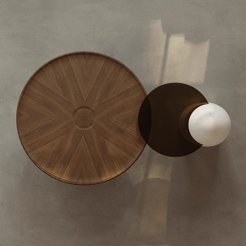 Nordic Modern Coffee Table Round Minimalist Unique Aesthetic Side Table Designer Bedroom Mesa Auxiliar Postmodern Furniture