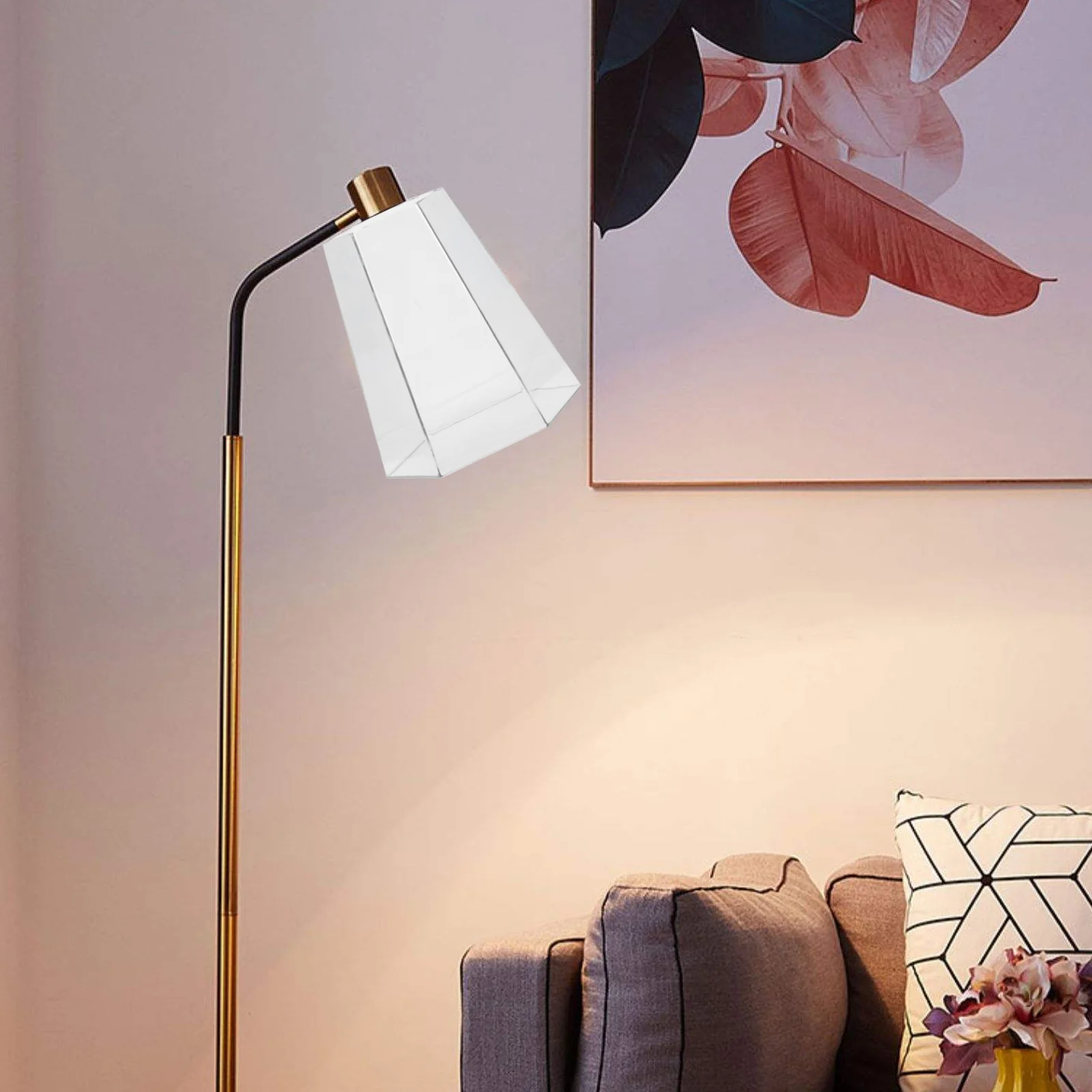 

Durable Hexagon Lampshade Simple Waterproof Outdoor Wall Light Cover Protector Shade Acrylic Lighting Accessories