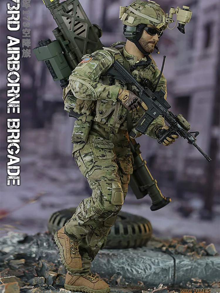 Minitimes Toys M046 1/6 US 173rd Airborne Brigade Man Soldier Model Military Fans 12" Full Set Action Figure Doll Collection