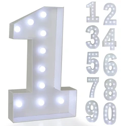 Giant Birthday Figure Led Light Balloon Filling Box 1st Birthday Decoration Birthday Balloon Frame Anniversary Decor Baby Shower