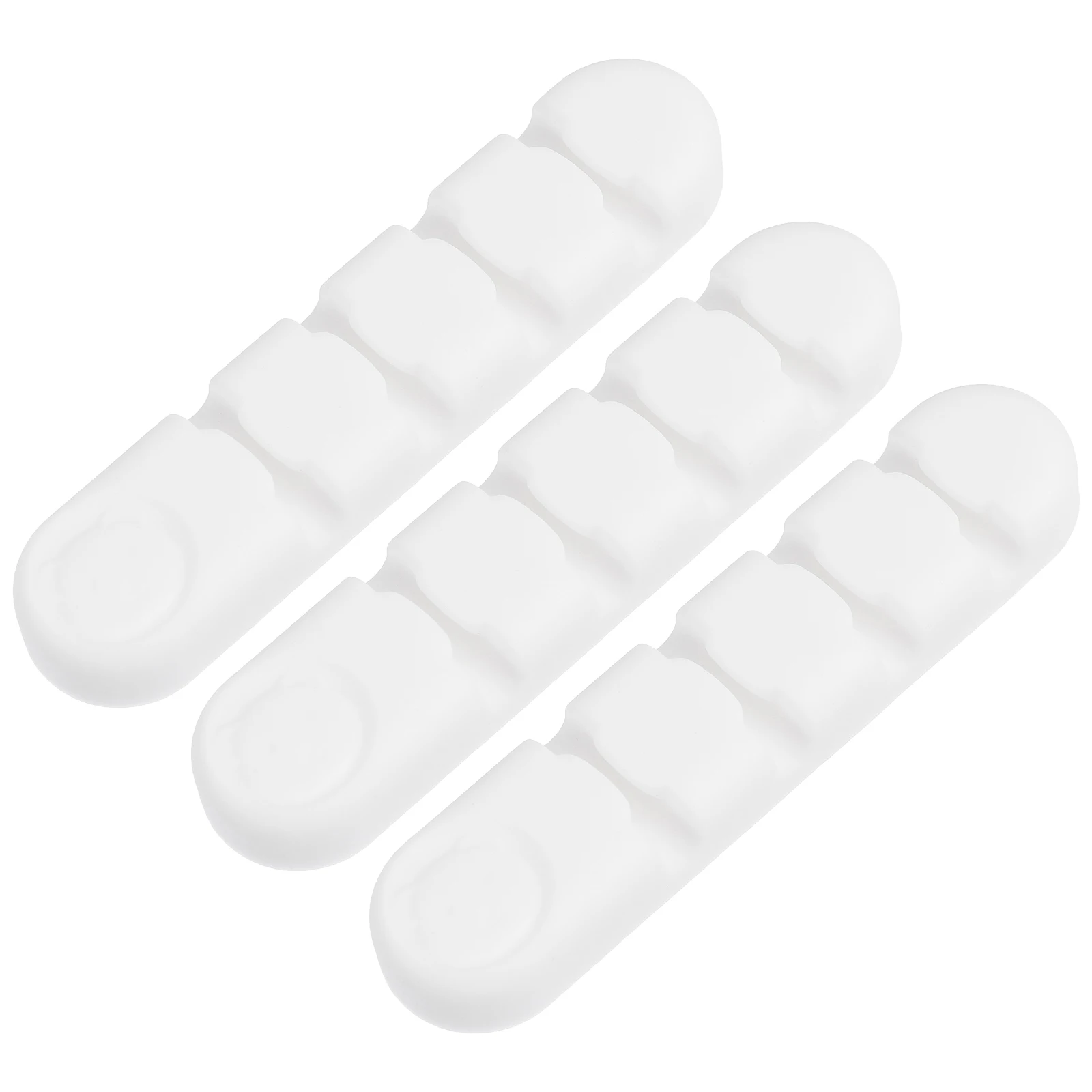 

3 pcs Cable Manager Clips Desk Organization Wire Organizer Cords Holder Adhesive Silicone Earphone Winder Storage