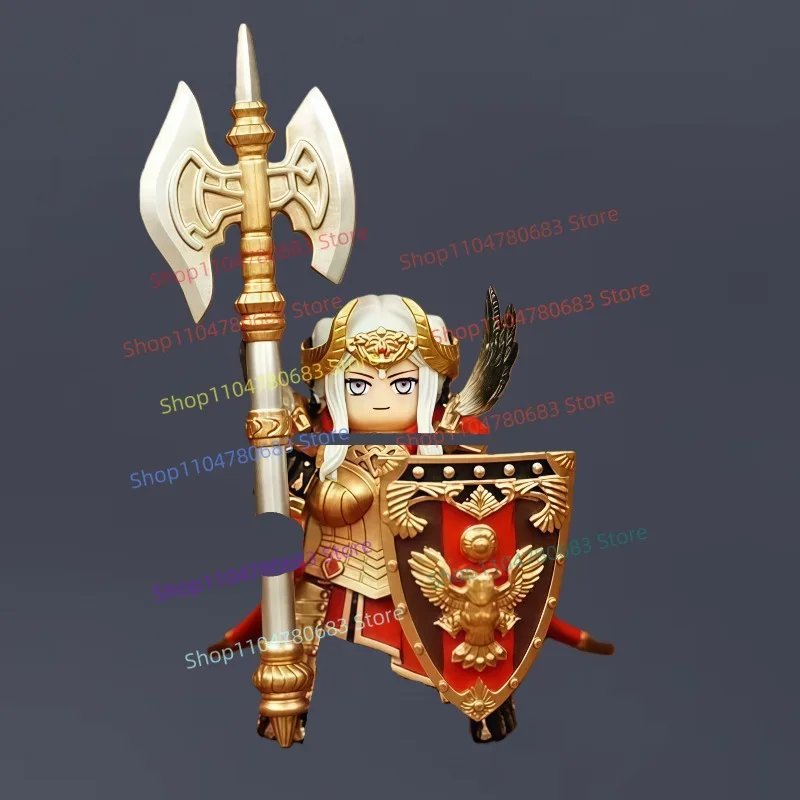 

MOC Building Blocks Vintage Royal Queen Mini Action Figure Assembly Model Display Anime Cartoon Decorative Toy Gift Collectible