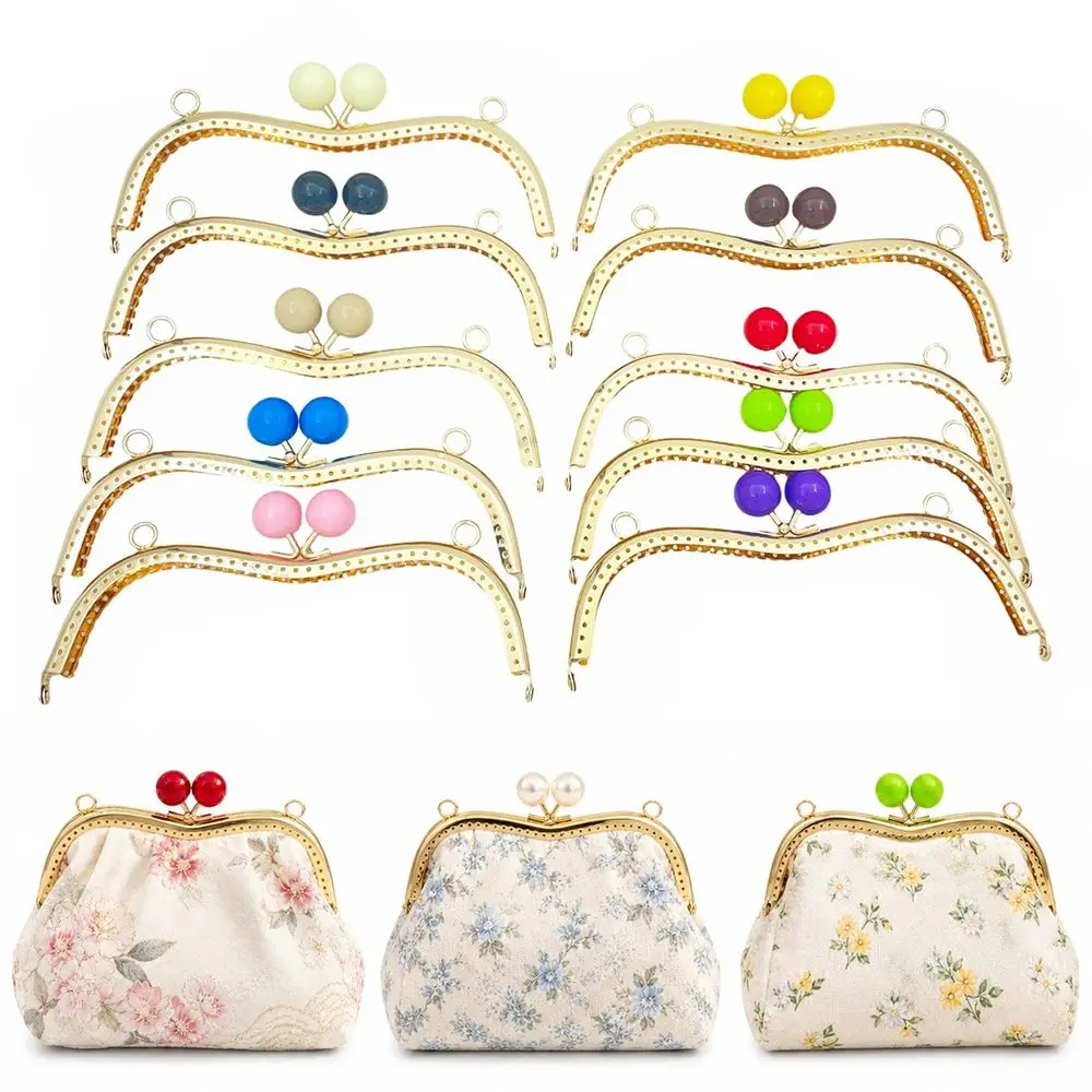 DIY Metal Purse Frame Gold Square Arc Bag Hardware Smooth Frame Bag Clasp Bag Making