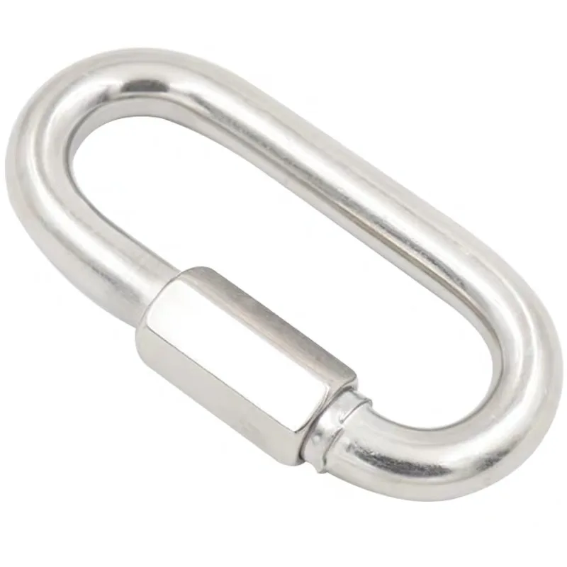 

Marine Grade Stainless 316 Screw Lock Climbing Gear Carabiner Quick Links Safety Snap Hook for Chain Connecting Ring Buckle