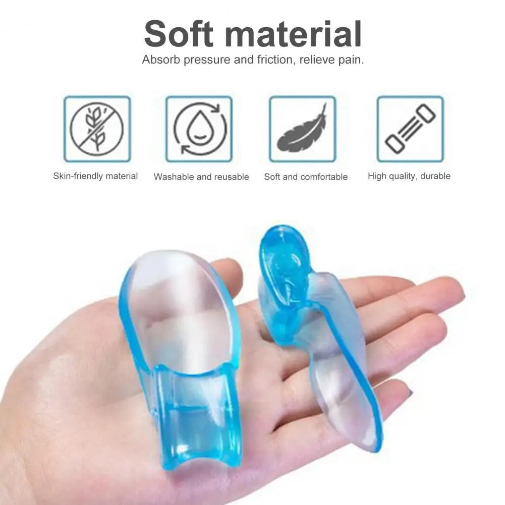 Hallux 외반 교정용 발가락 분리기, 발가락 뼈 보호대 쿠션, 부드러운 부니온 교정기, 10 쌍