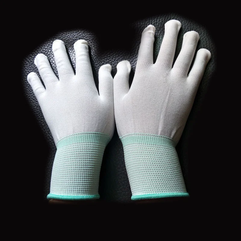 Needle Nylon 13 Gloves Outdoor Hunting Breathable Wear-resistant Elastic Electronic Anti-static Labor Packaging Food Wire Mitten