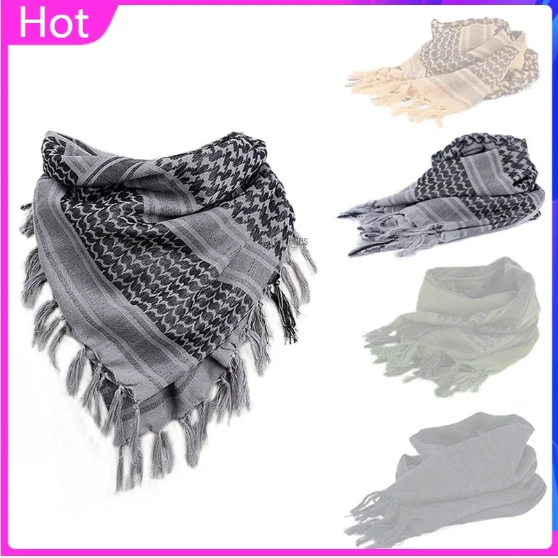 Tactical Desert Scarf Paintball Combat Sports Wrap Head Neck Arab Scarf Keffiyeh Scarf Wrap Climbing Hiking Scarves