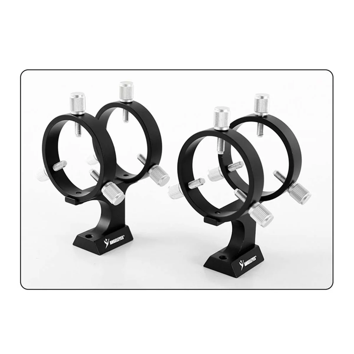 ใหม่ Angeleyes ปรับ Finder ขอบเขตวงเล็บ 50 มม.แหวนคู่ 6 จุดสกรู Guidescope Mount สําหรับกล้องโทรทรรศน์ดาราศาสตร์สีแดง