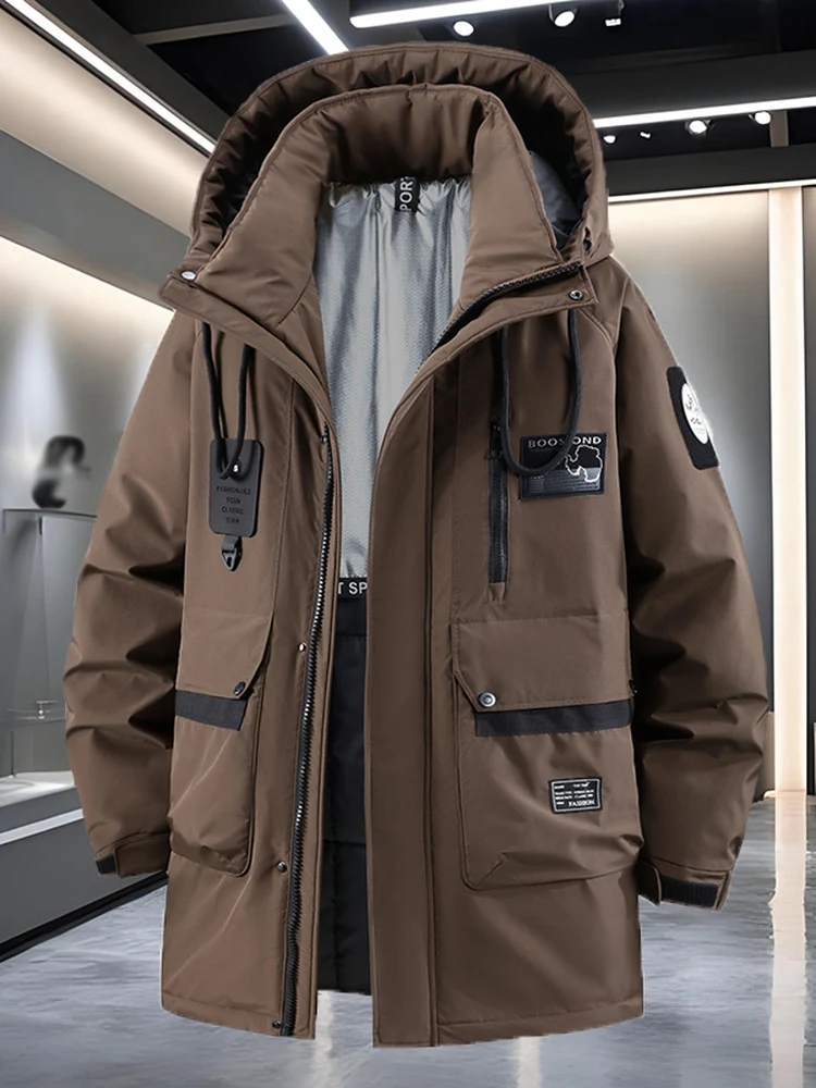 

Large Size Men's Outdoor Waterproof Thiened Northeast Cold-resistant down Cotton Jaet Loose plus Size Cotton Coat