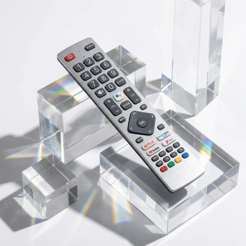 AQUOS SHW/RMC0134 Voice Remote Control Compatible with Netflix Prime YouTube F-Play Smart TV - TV Voice Command Remote