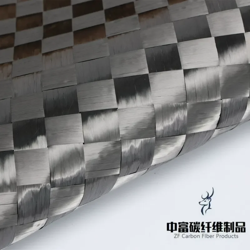 1m² 12K Spread Tow Carbon Fiber Cloth, Multiple Specification 80G/88G/100G/200G Big Grid Pattern For Auto Interior & Model DIY