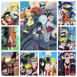 Naruto Class Seven 2024 New Diamond Painting Cross Stitch Japan Cartoon Mosaic Embroidery Rhinestones Home Decor Kids Gift
