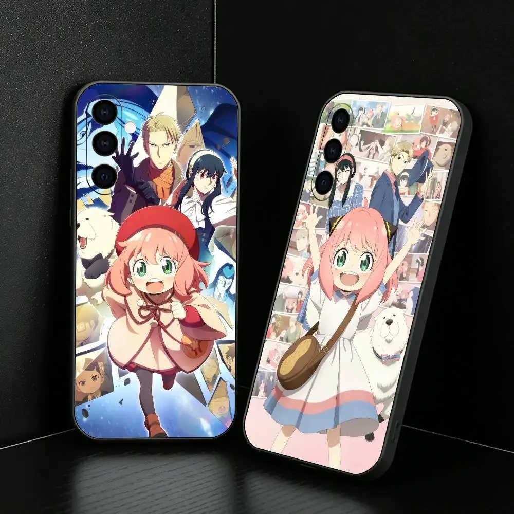 A-Anya Classic SPY X F 3nd Anime Phone Case For Samsung Galaxy A73,A72,A71,A70,A52,A51 Others Soft Black Cover