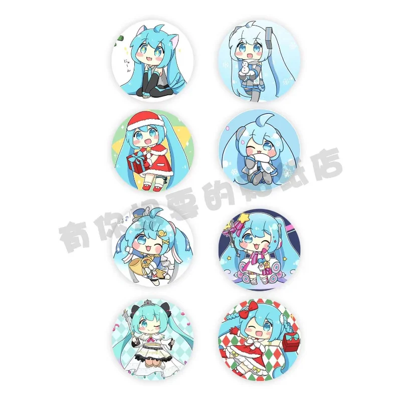 500 قطعة Hatsune Miku ملصق Kawaii ختم التسمية الزخرفية الكرتون الاطفال حفلة الحلوى ملصقات ديكور المغلف ختم سكرابوكينغ #3