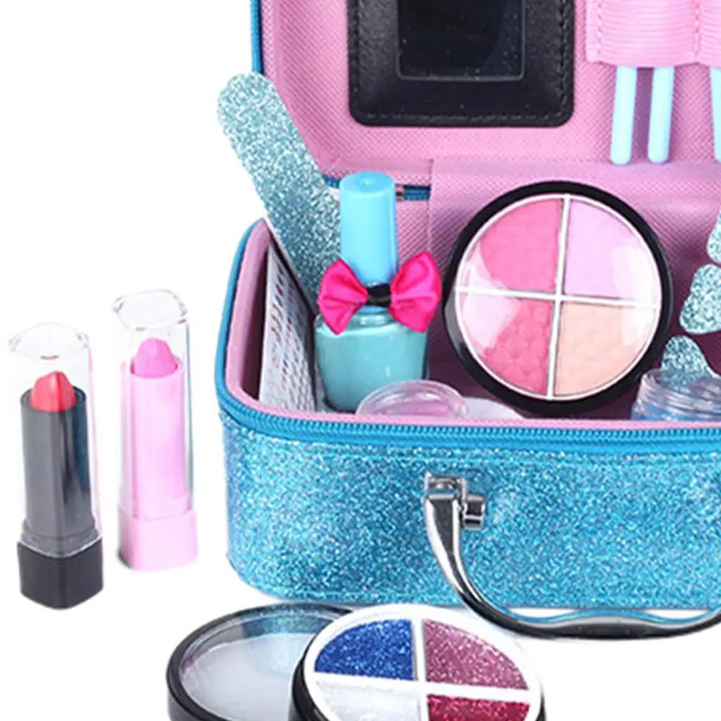 22/Set Kids Fun Simulatie Mode Make-up Set Blush Veilige Cosmetica Speelcadeau
