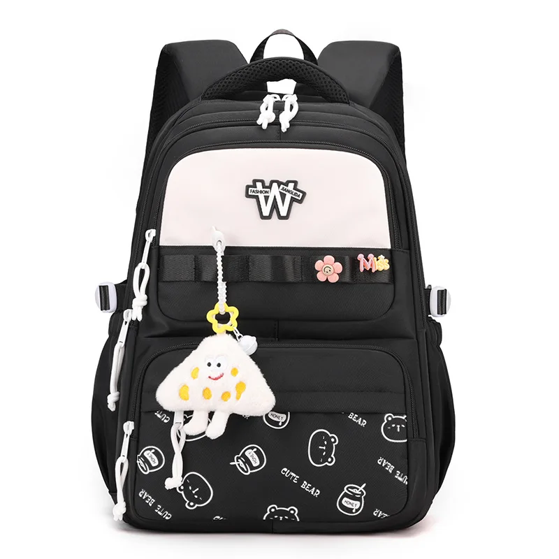 

elementary school student bag accessories bookbag cute cartoon school backpack set for girl cute campus large fashion backpack