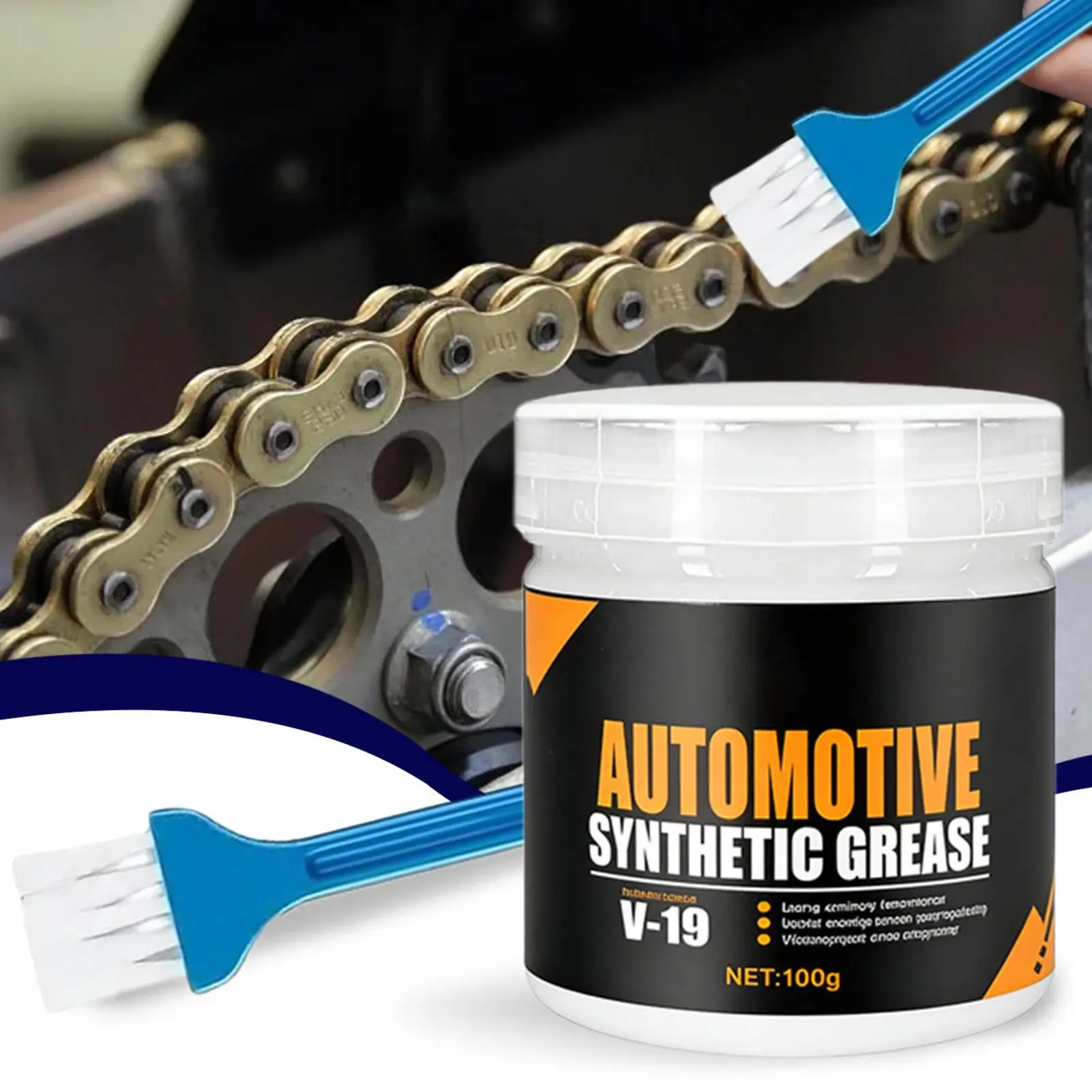 Car Sunroof Hinge Lubricant Grease, 100g Portable Vehicle Care Oil, Multifunctional Lubricating Agent for Auto Daily Maintenance