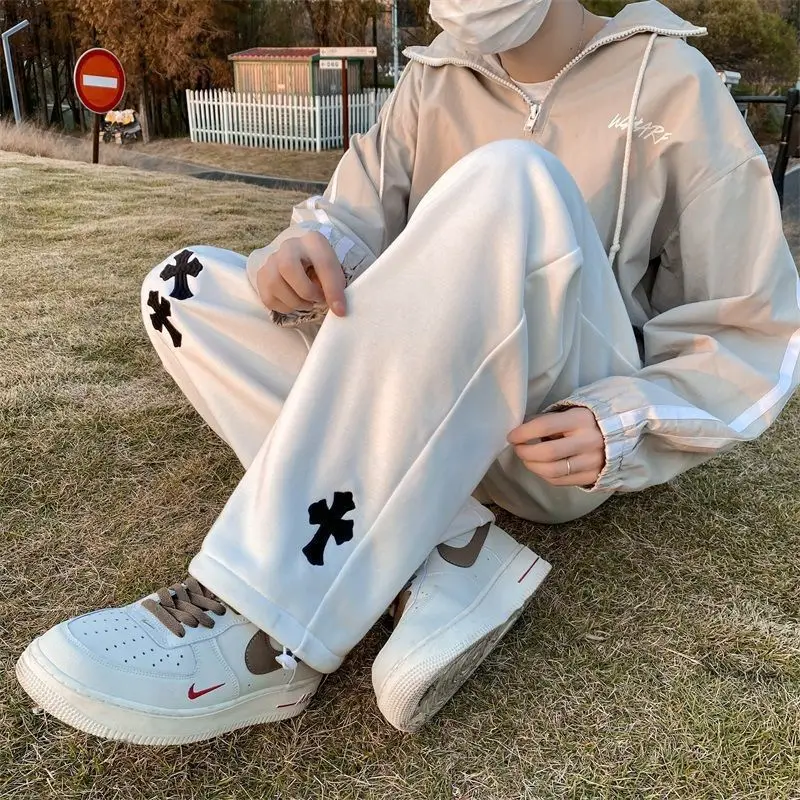 

Hong Kong Style Comfortable Casual Pants Men's Loose plus Size Autumn and Winter New Trendy All-Match High Quality Sporty Simpli