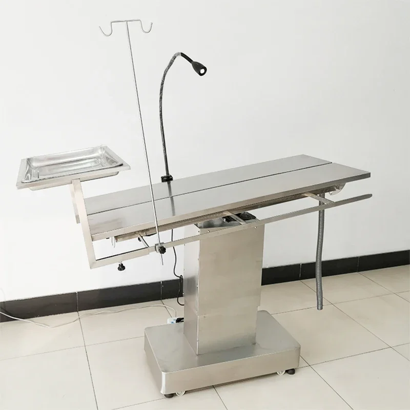 Economical multi-functional veterinary electric lifting constant temperature V-shaped pet table