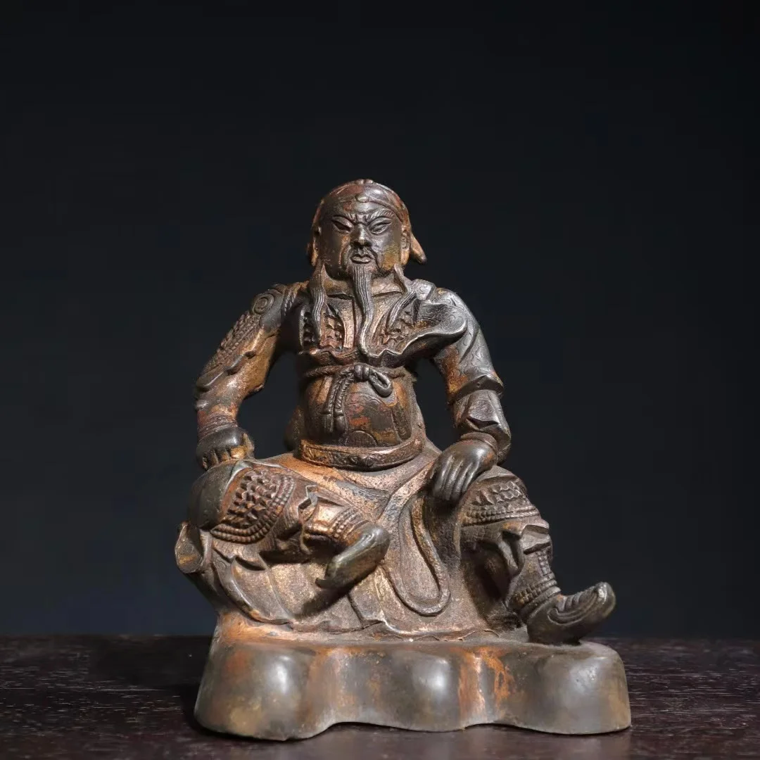 

Old Qing Dyansty copper Xuan Wu Buddha statue,Handmade