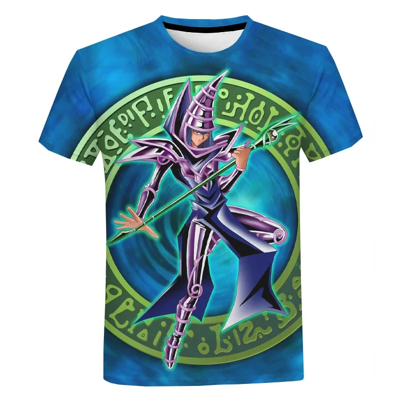 2024 Summer Large T-shirt Casual Fashion Fashion Harajuku Sweatshirt T-shirt New Anime Yu Gi Oh 3D Printed Men\'s Neutral T-shirt