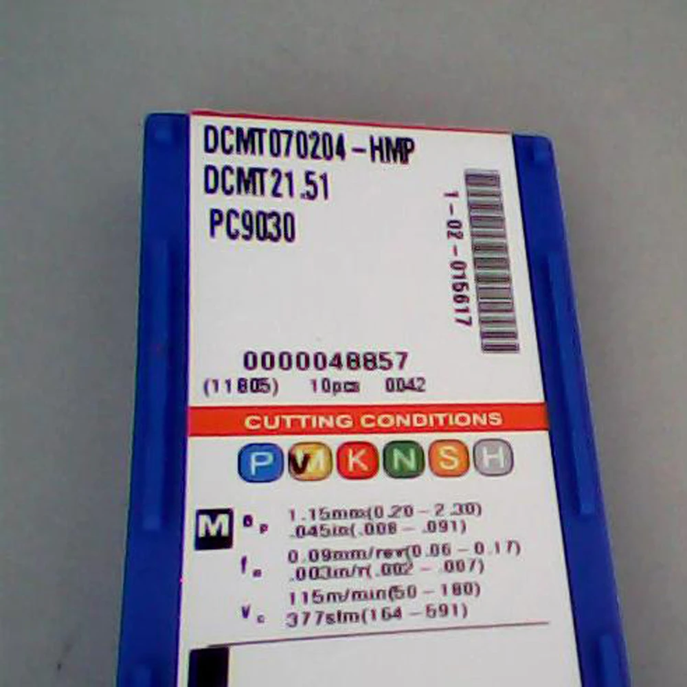 Sell Original Blades Only DCMT070202-HMP DCMT070204-HMP PC5300 DCMT070208-HMP PC9030 Mini Lathe Inserts Turning Tool Boring Head