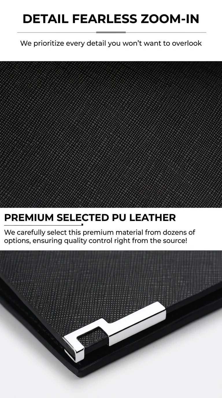 Neuer Schlanker Kartenhalter für Herren, Metall-Multikartenhalter für Ausweis, Kreditkarten und Führerschein, Ultra-Dünner Tragbarer Premium-Organizer – Detail 20