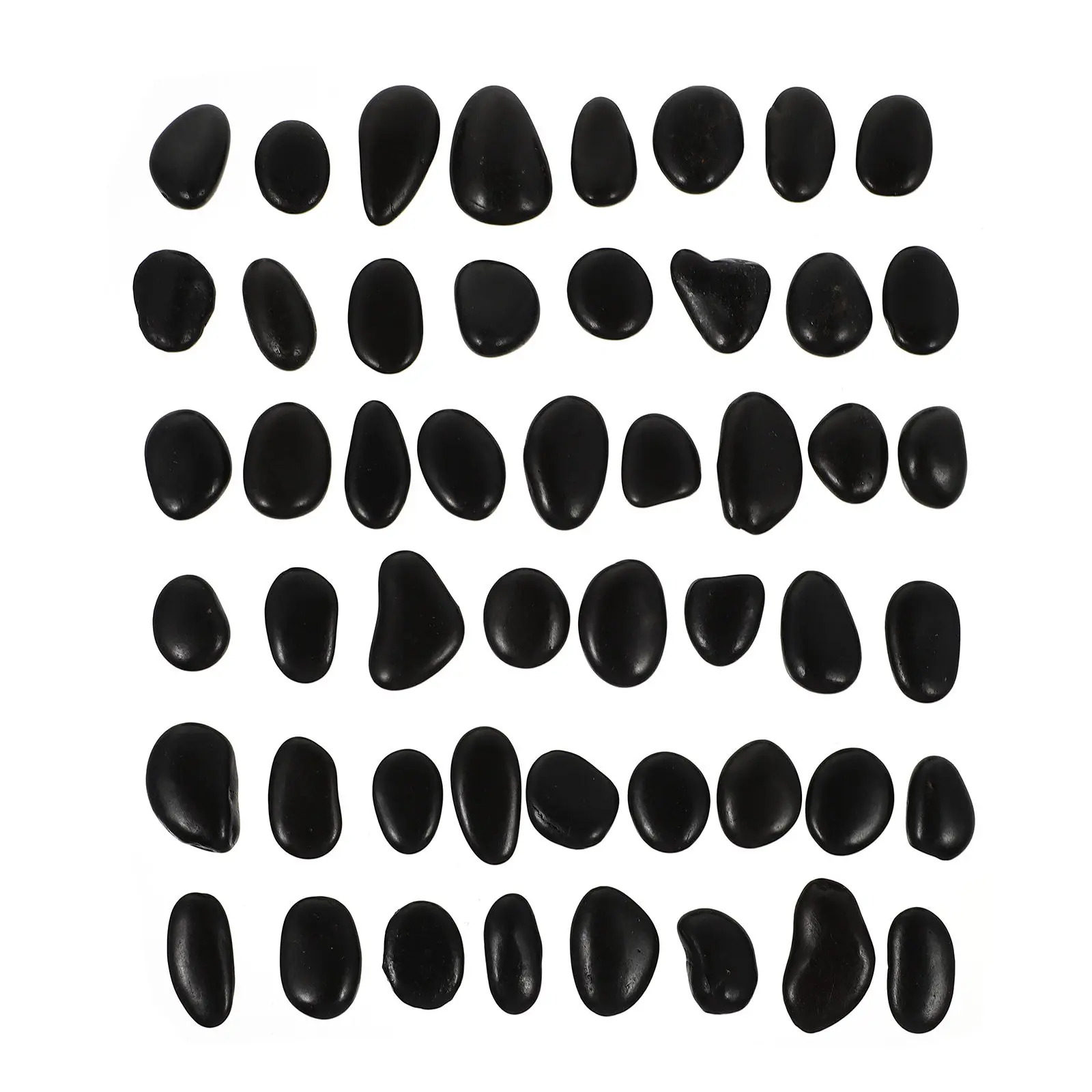 50 pcs Painting DIY Art Set Halloween Christmas New Year Black Decorative Stones Art Projects Drawing Hand