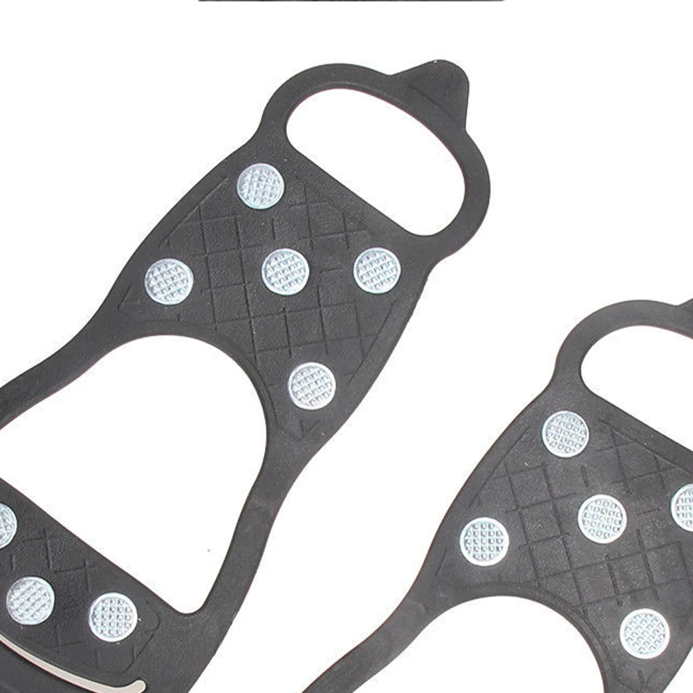 

1 Pair Anti-Slip Ice Cleats For Shoes 8- Shoes Cover Snow Traction Crampons Winter Grip Outdoor Safety Footwear Cover